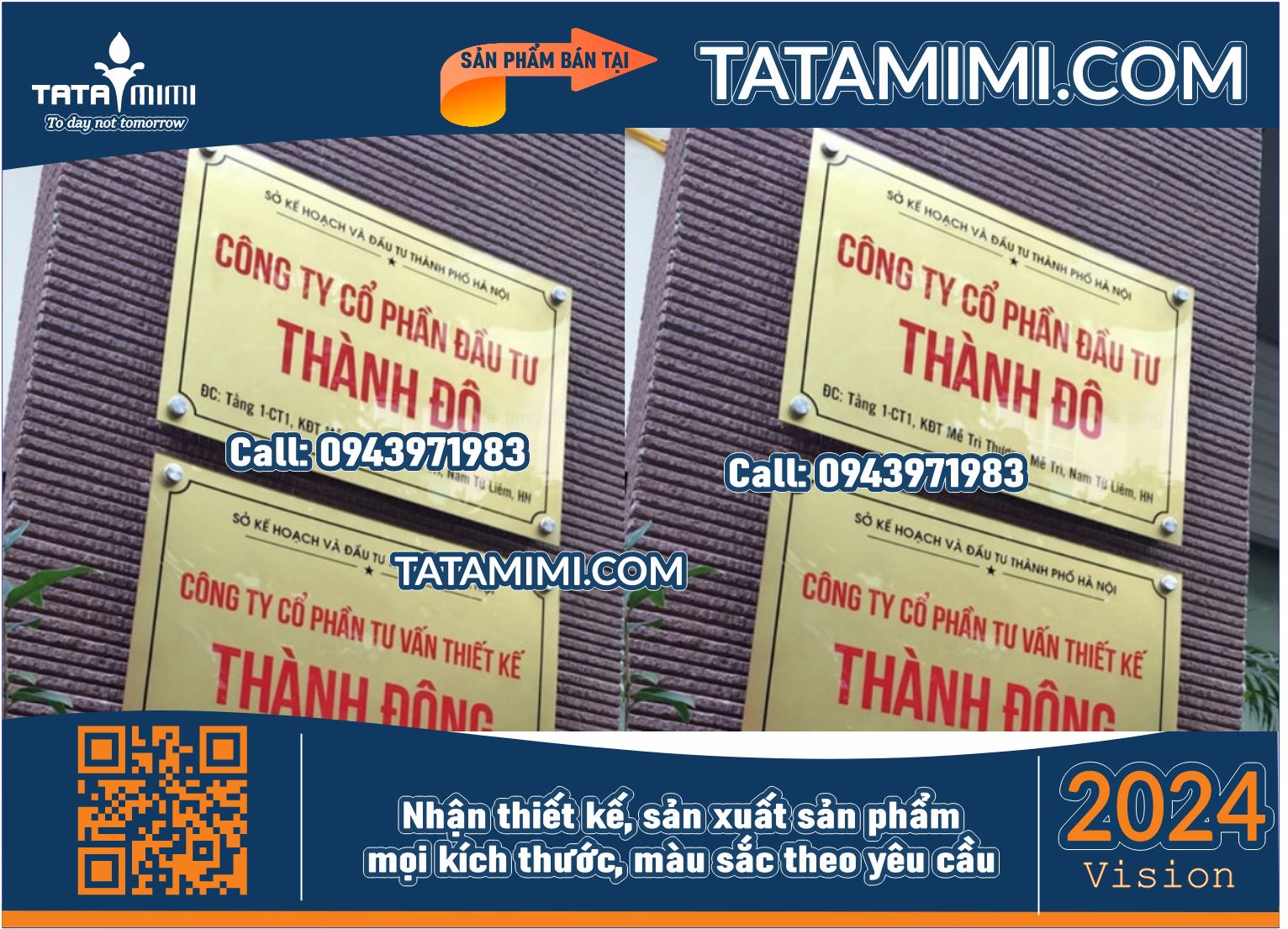 Thiết Kế Biển Công Ty: Kết Nối Thương Hiệu Với Khách Hàng thông Qua TATAMIMI.COM