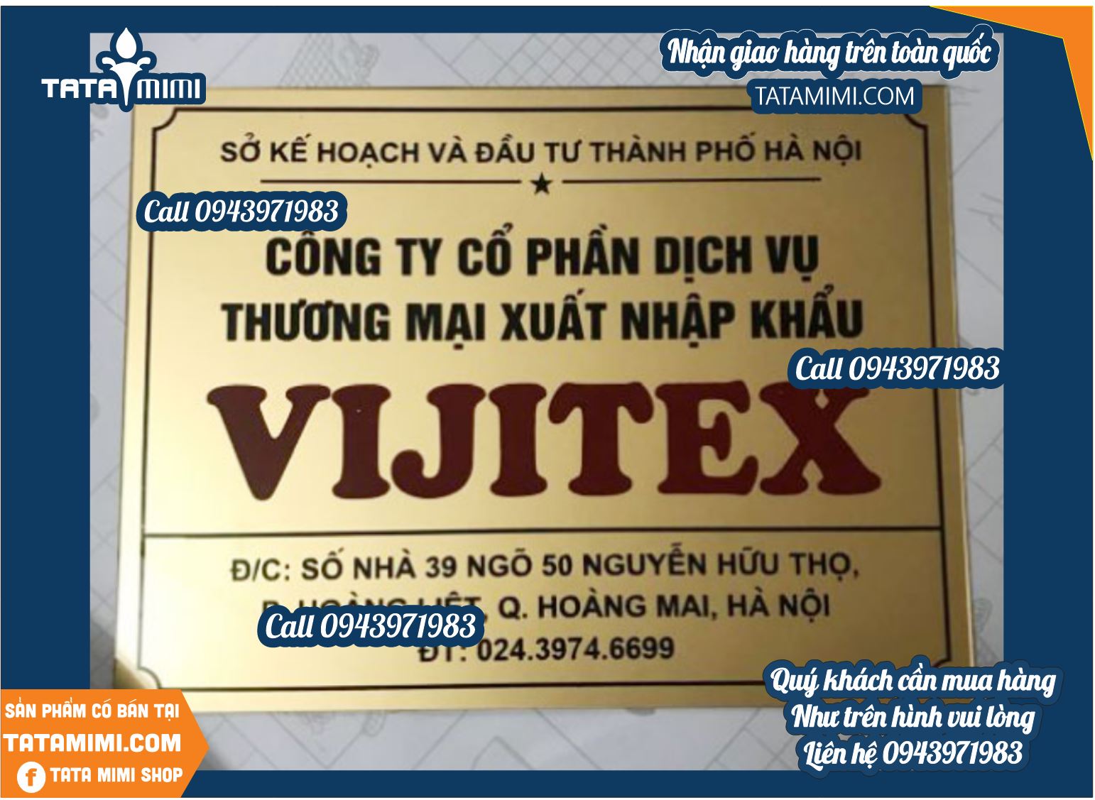 Địa Chỉ Sản Xuất Biển Công Ty Lấy Nhanh Tại TATAMIMI
