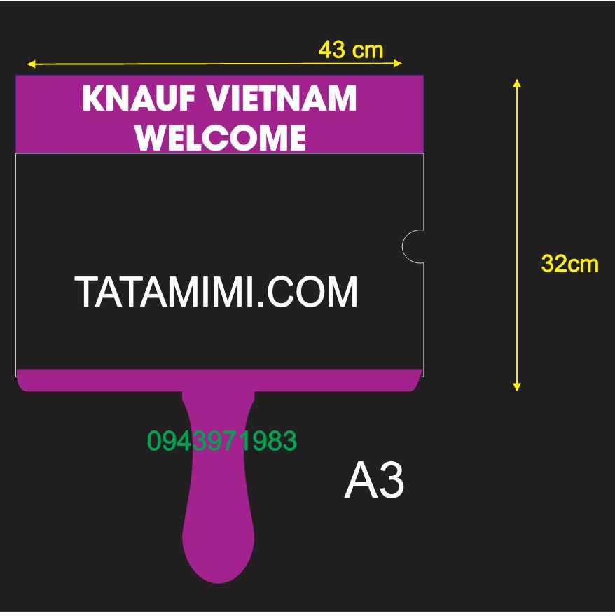 Biển đón sân bay màu tím