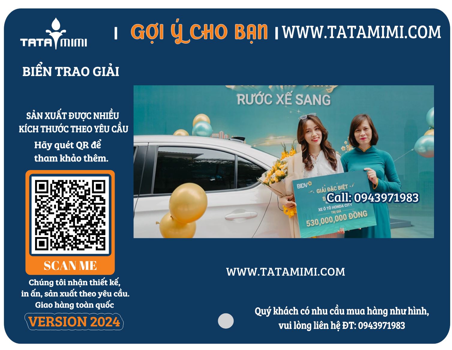 In ấn tấm trao giải thưởng giao nhanh tại Hội An