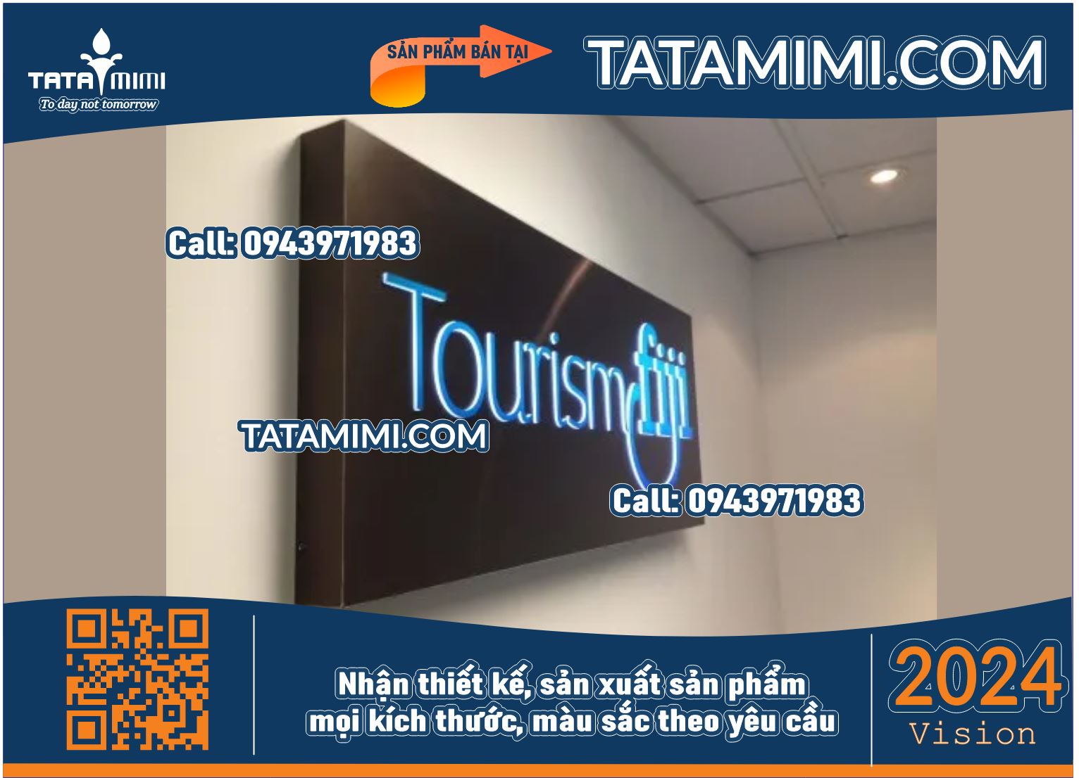 Biển Hiệu Mica Nền Đen - Chữ Nổi TATAMIMI: Sự Sang Trọng Cho Thương Hiệu Của Bạn!