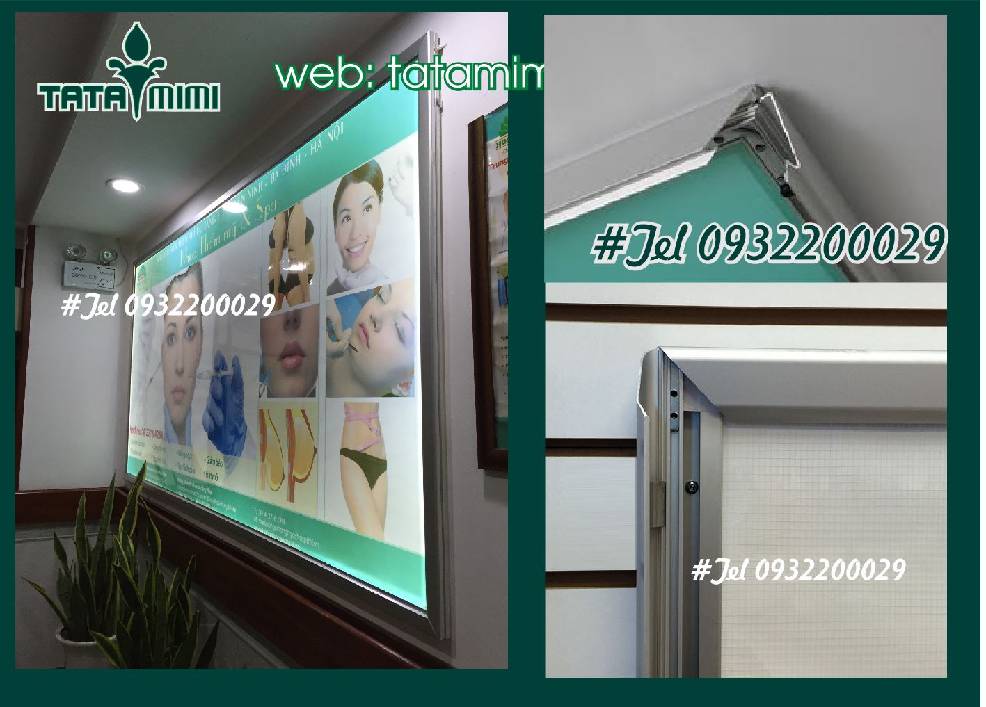 Khung menu led kích thước nhỏ nhất