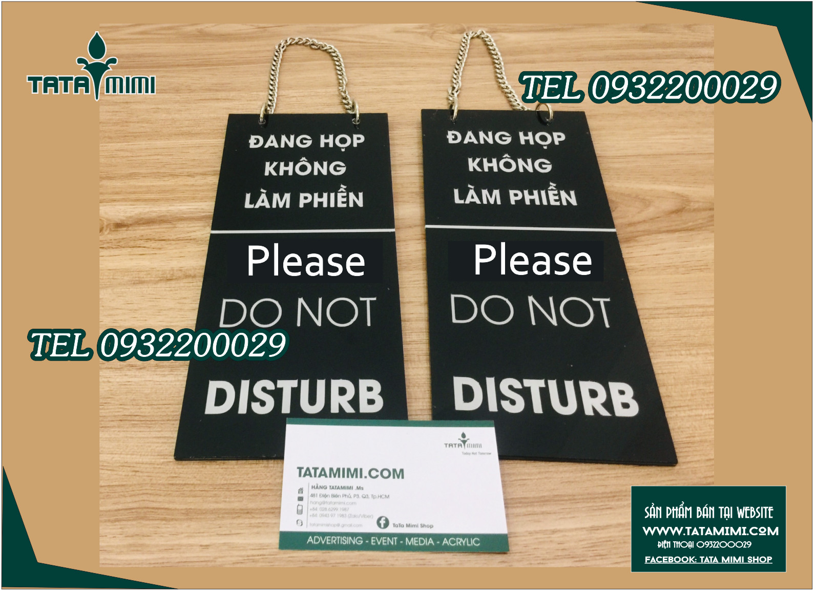 Biển không làm phiền và dọn phòng có sẵn