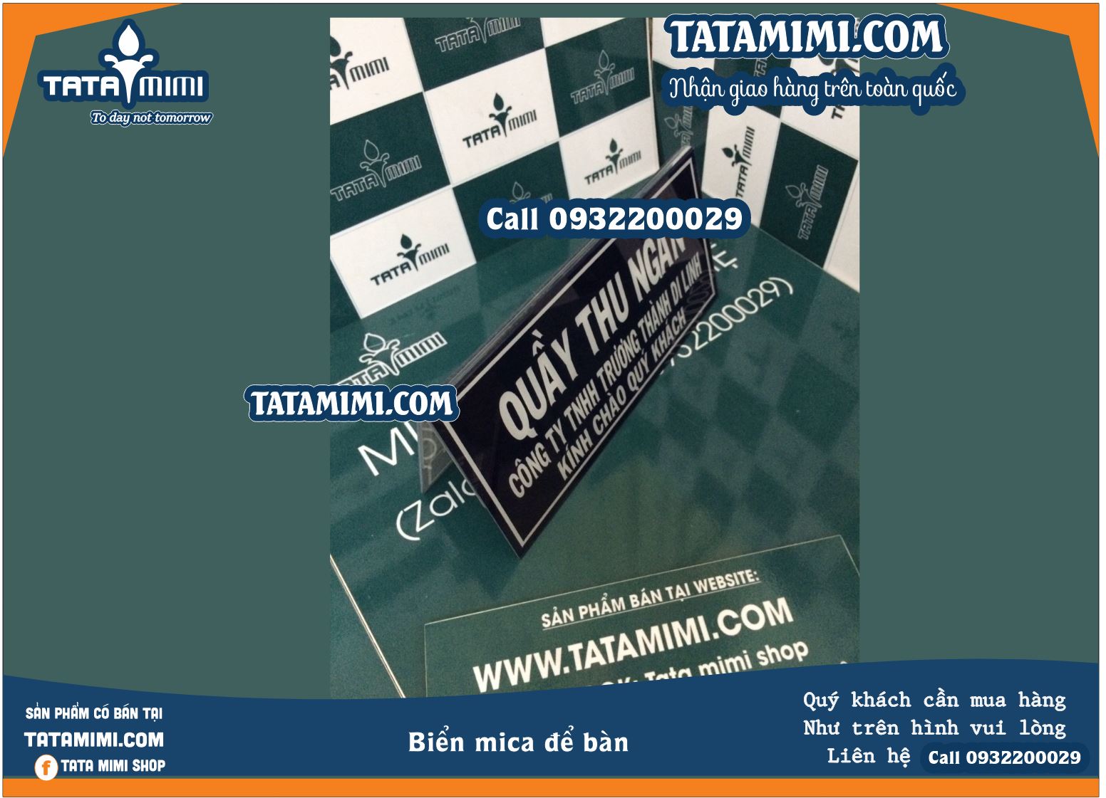 Bảng chức danh chữ A từ mica trong