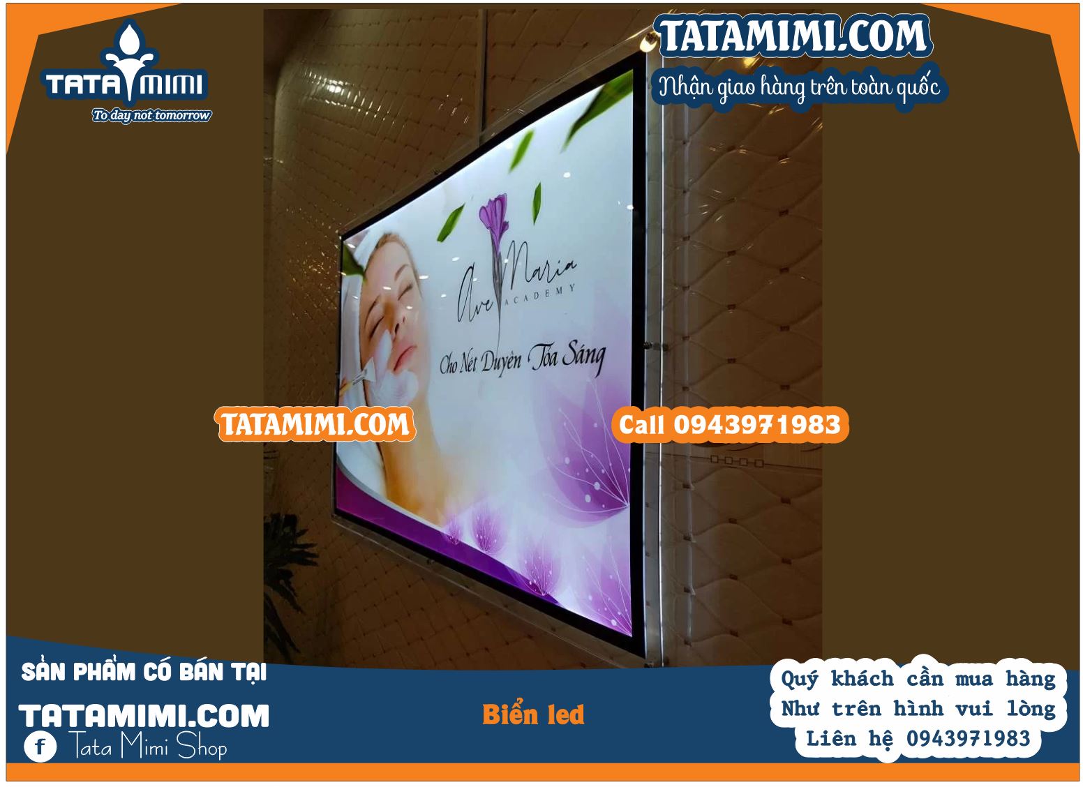 Khung tranh led cho các cửa hàng beauty spa làm đẹp