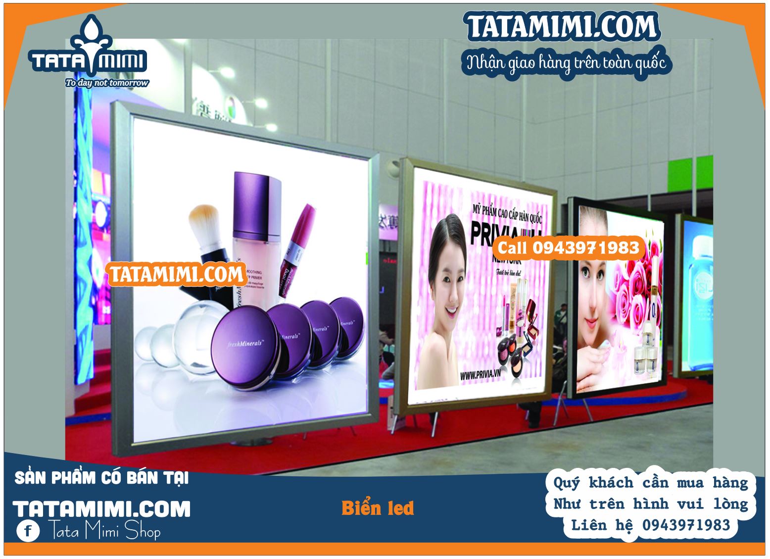 Biển hộp đèn có led có làm được 2 mặt nội dung không