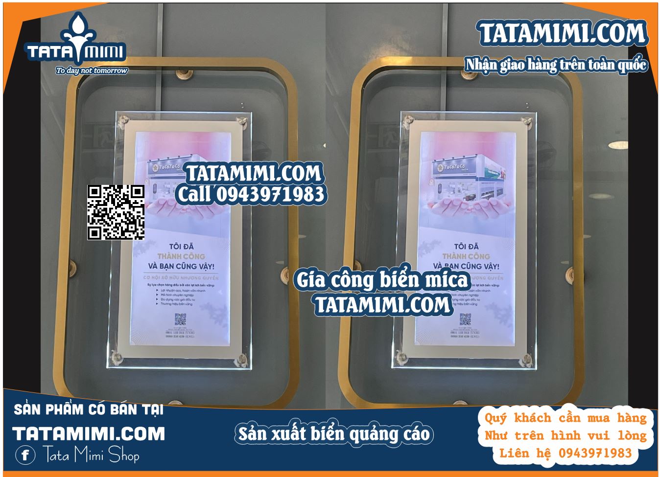 Biển menu led treo tường kích thước lớn