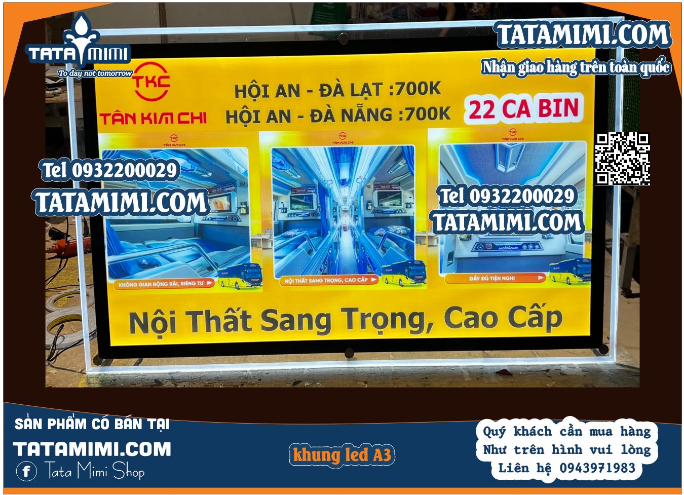 Biển led được làm theo các kích thước