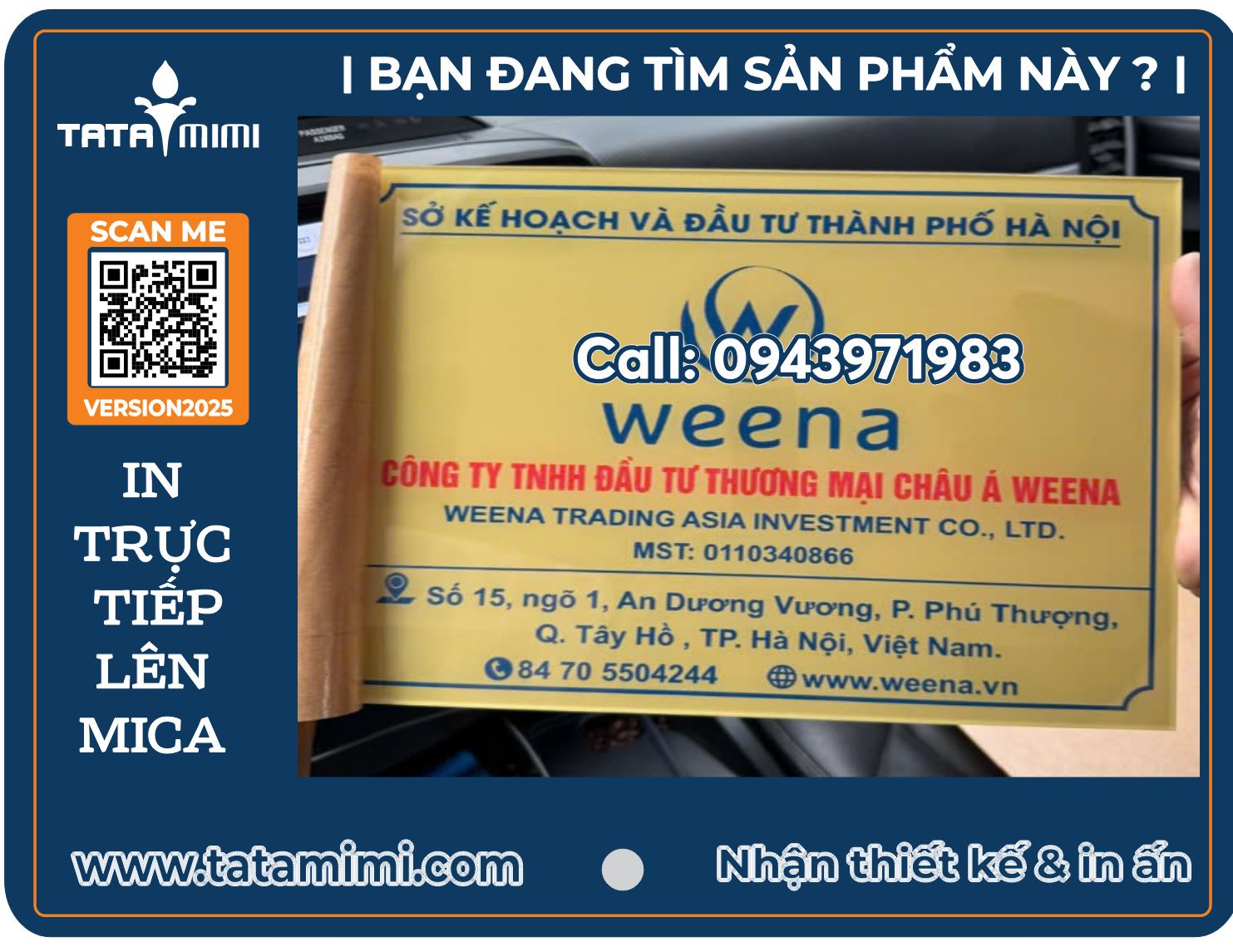 Biển công ty bằng đồng theo kích thước phong thủy