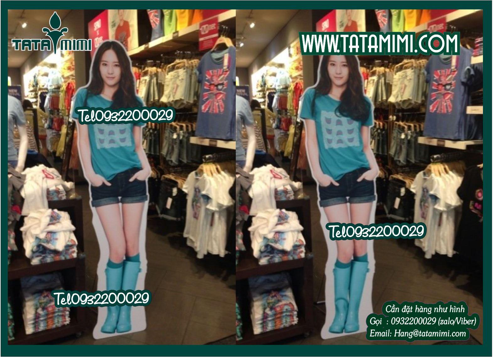 Làm standee mô hình người nhiều mẫu