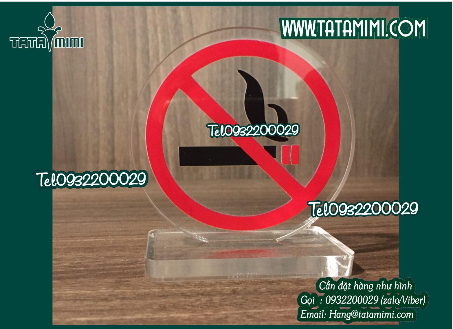 biển cấm hút thuốc, biển No Smoking