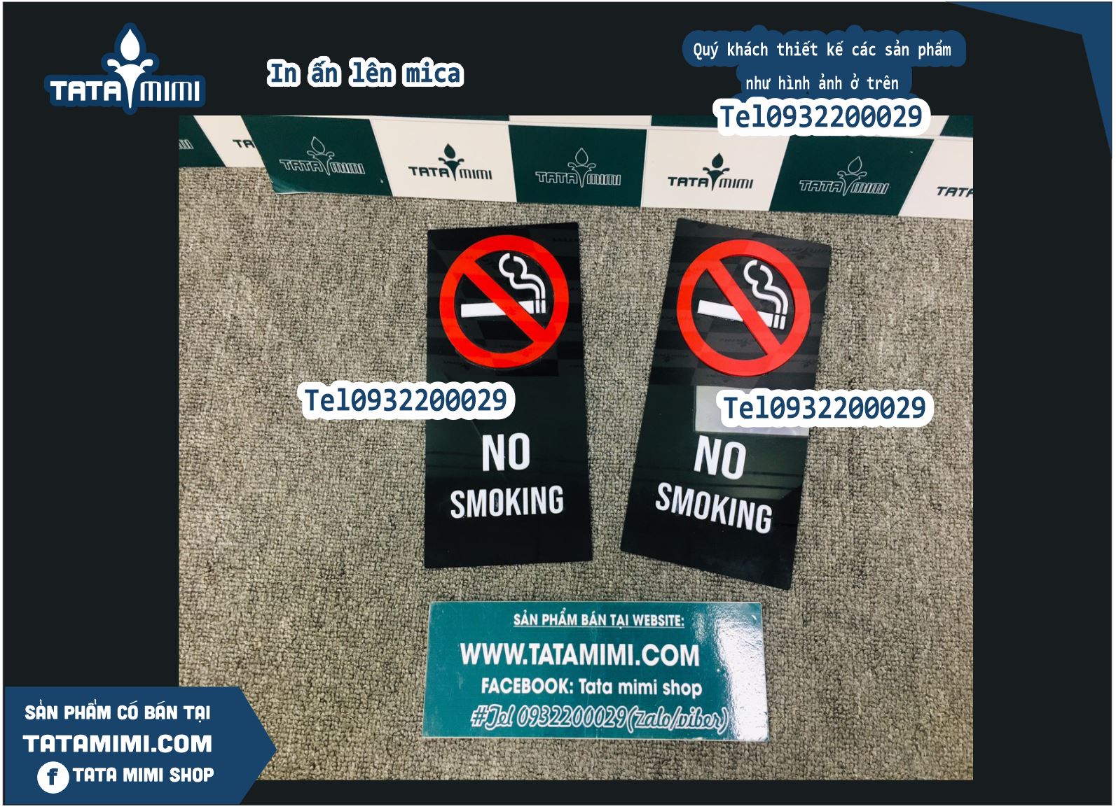 Thiết kế biển No smoking - Thông điệp rõ ràng cho không gian xanh