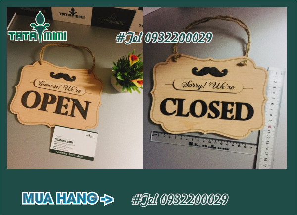 Thiết kế Biển Open, Biển Closed cho các cửa hàng công ty