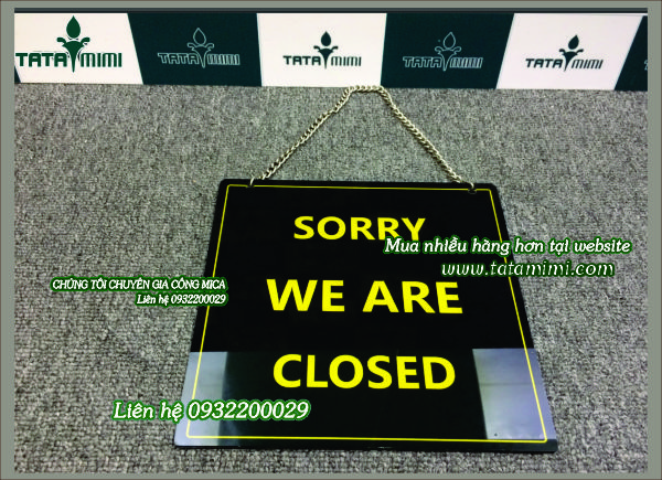 Địa chỉ bán biển closed open cho showroom