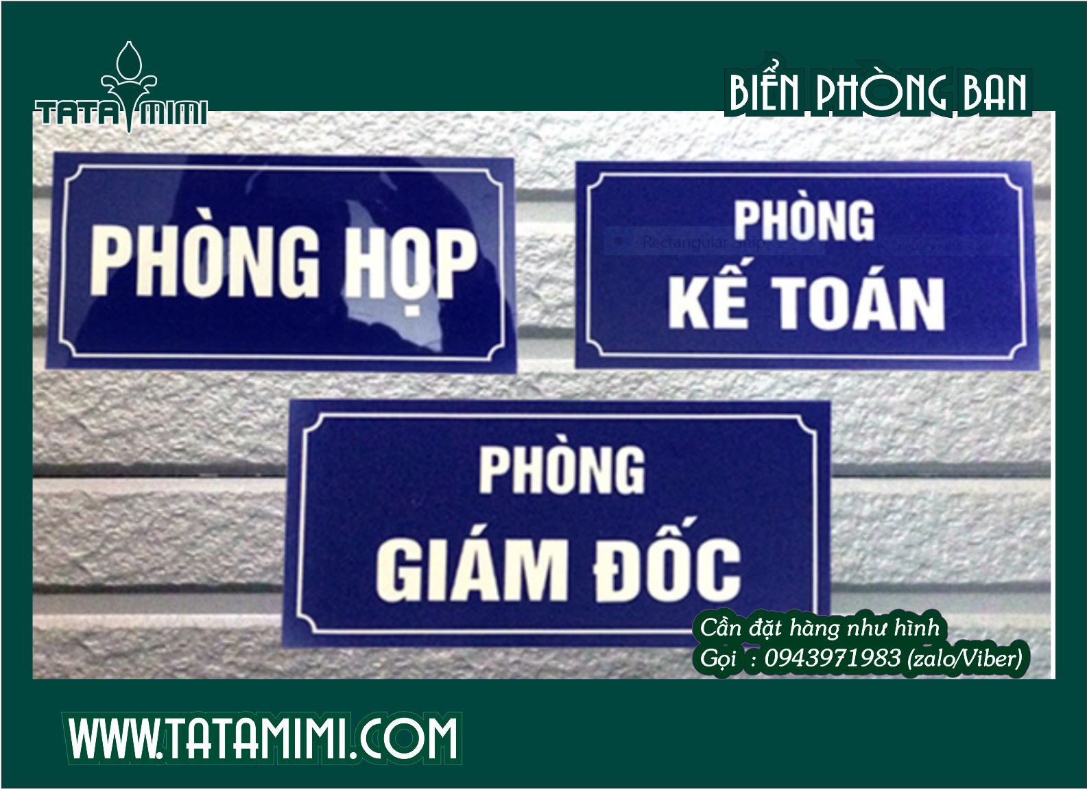 Biển Phòng Ban chất lượng siêu rẻ Tp.HCM