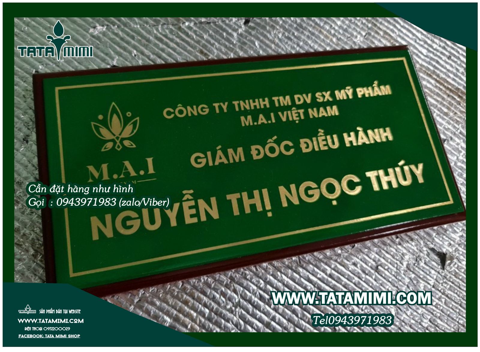 Biển phòng ban mica