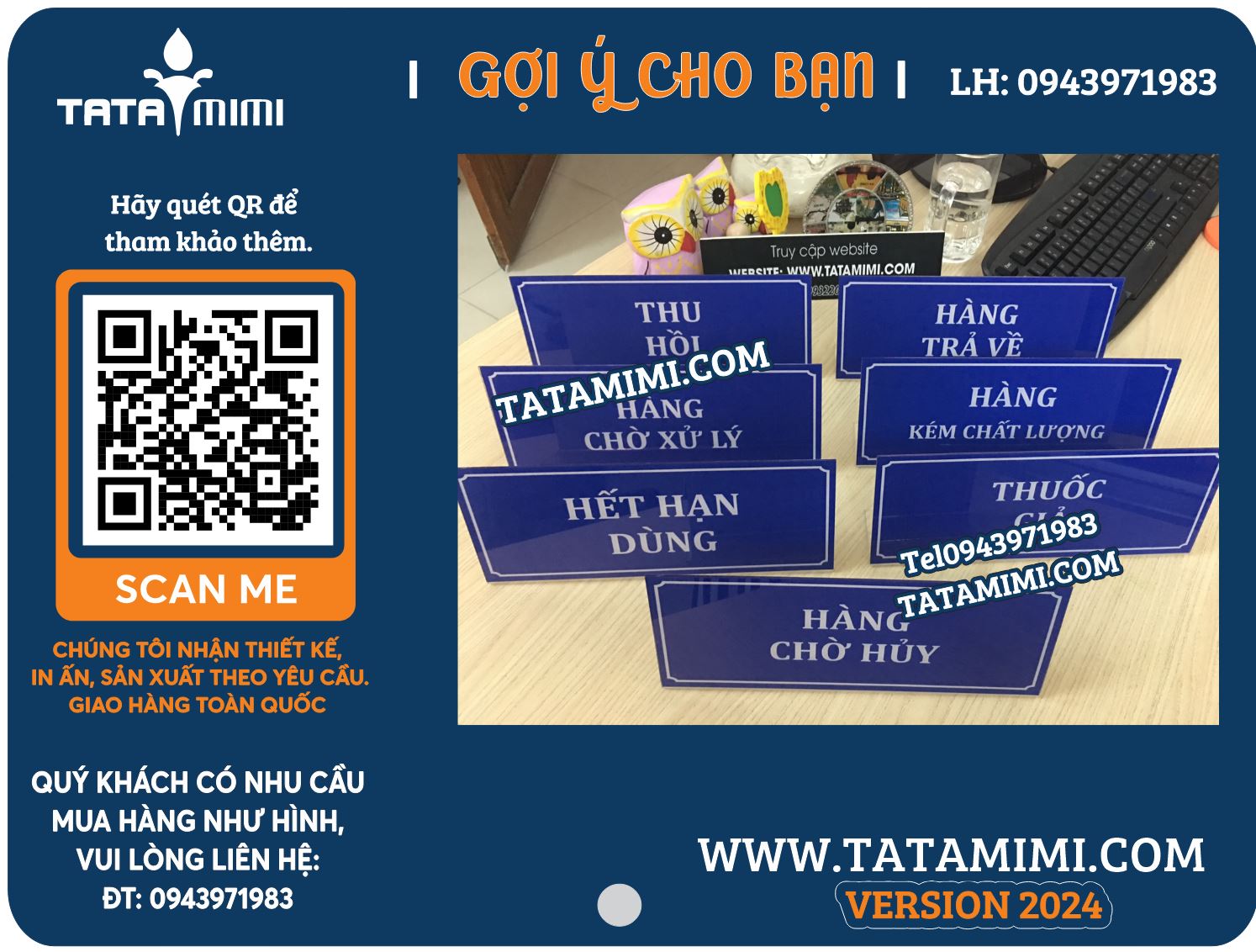 Biển Open, Biển Công Ty, Biển Bộ Phận Inox, Mica