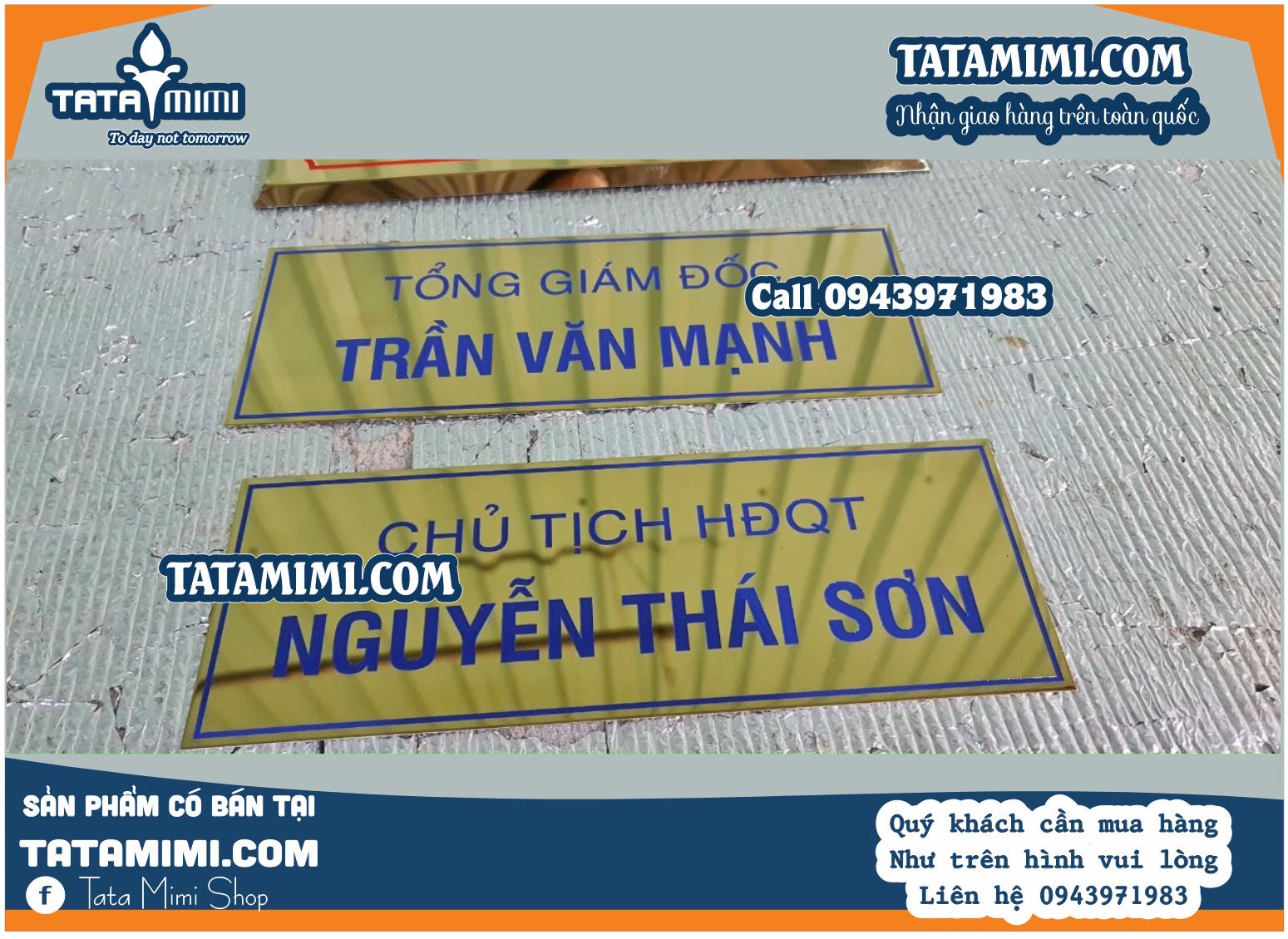 Biển phòng ban làm từ inox