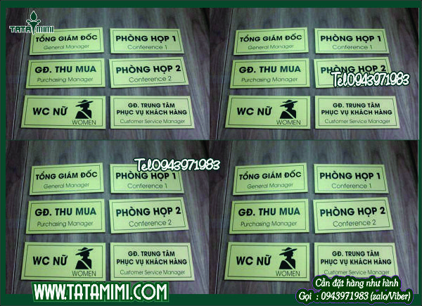 Cắt mica và bồi decal theo file thiết kế