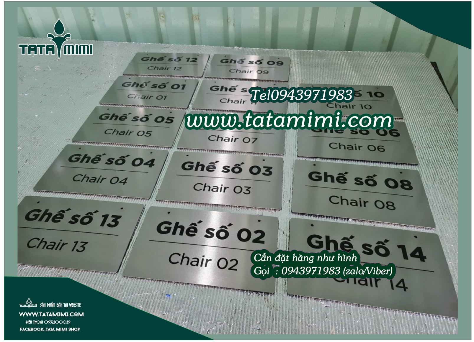 Biển phòng ban mica