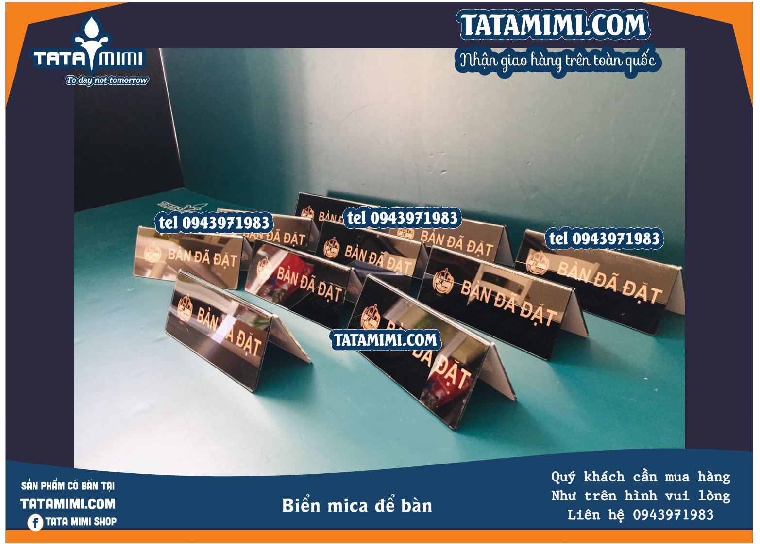 Biển đặt bàn chữ A ở nhà hàng khách sạn