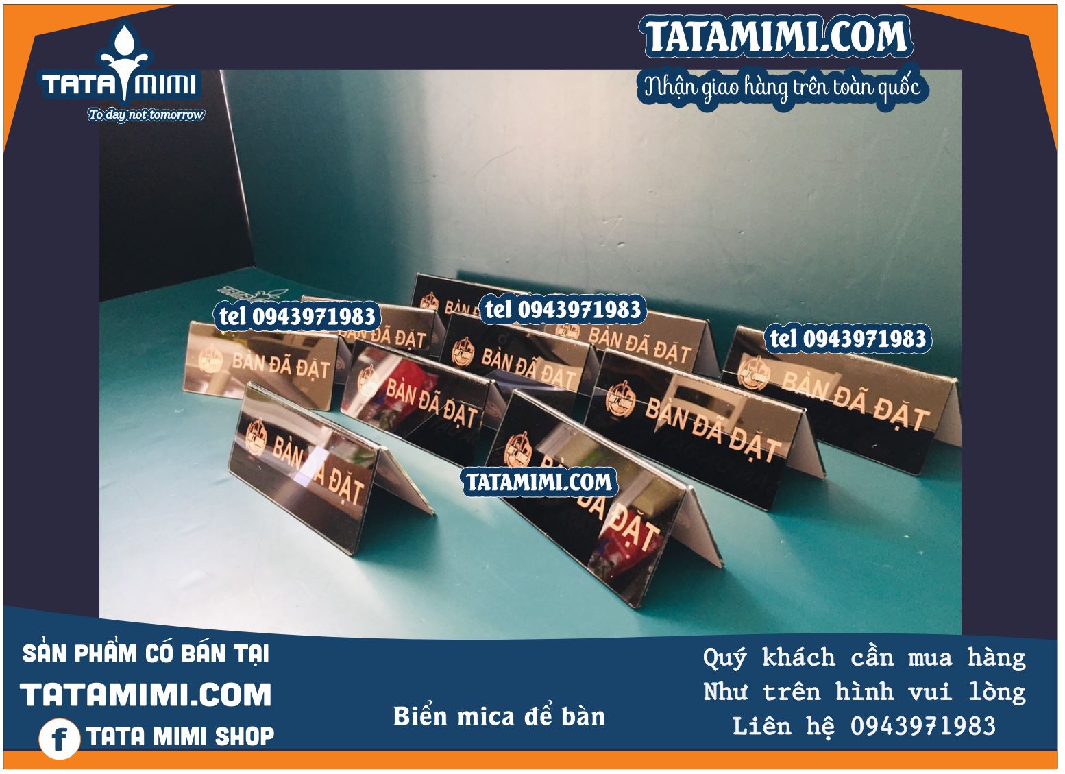 Biển để bàn cho quầy thu ngân nên làm mẫu nào