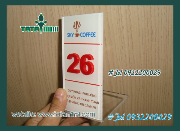 Các loại biển số bàn đẹp