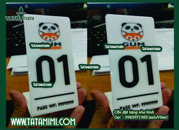 Các loại biển số bàn đẹp