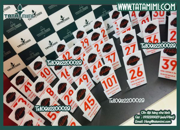 Các loại biển số bàn đẹp