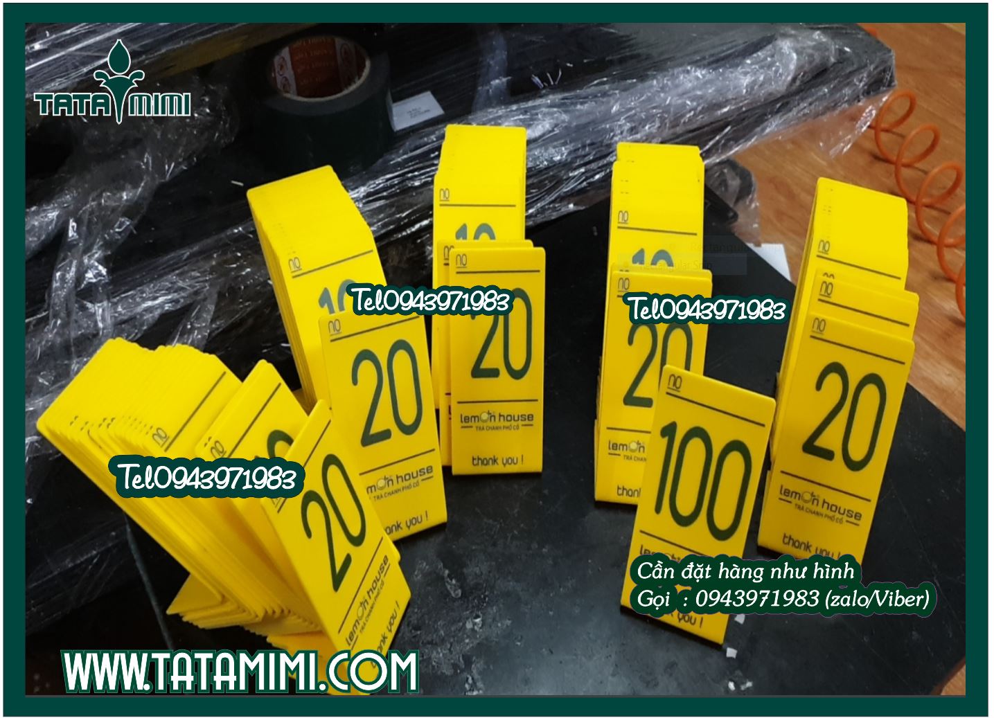 Các loại biển số bàn đẹp