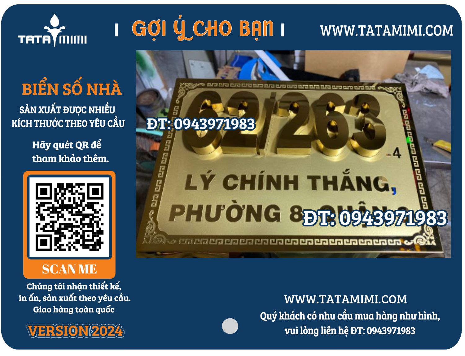 Mẫu biển số nhà đẹp