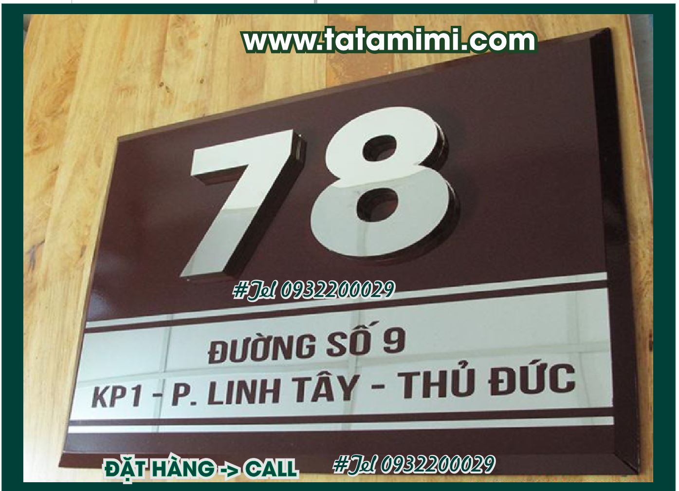 Mẫu biển số nhà đẹp