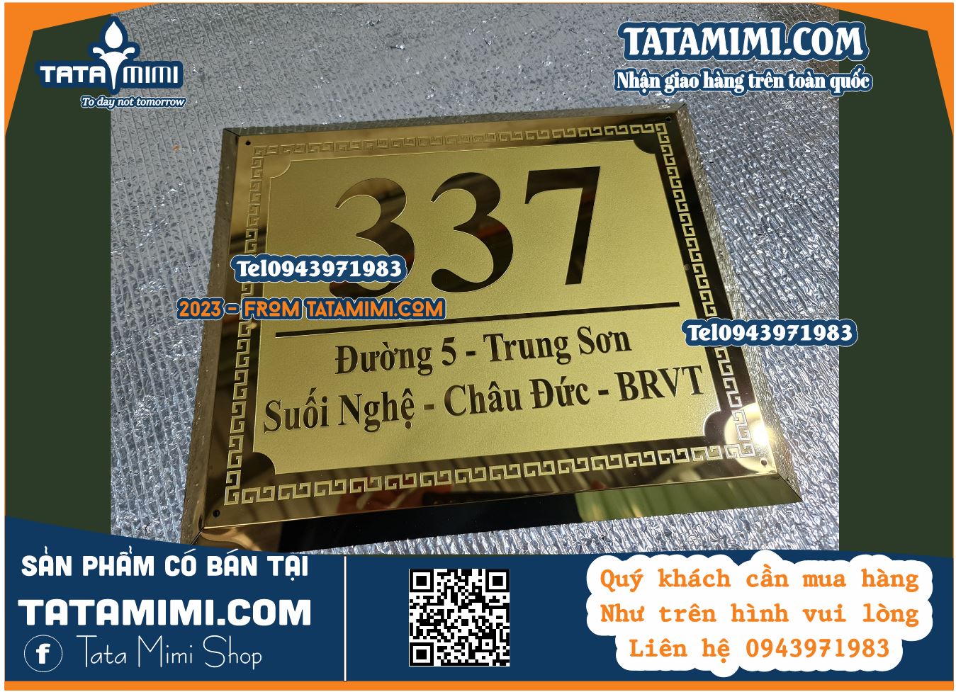 Mẫu biển số nhà đẹp