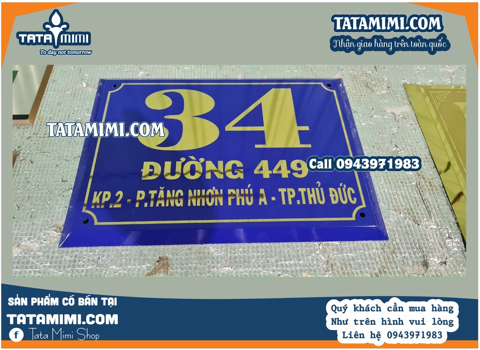 Biển số nhà làm từ inox