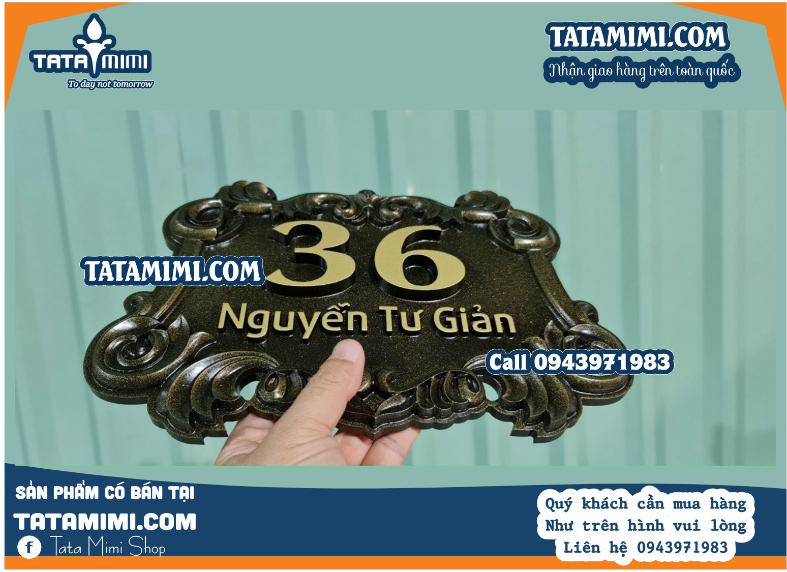 Biển số nhà làm từ inox