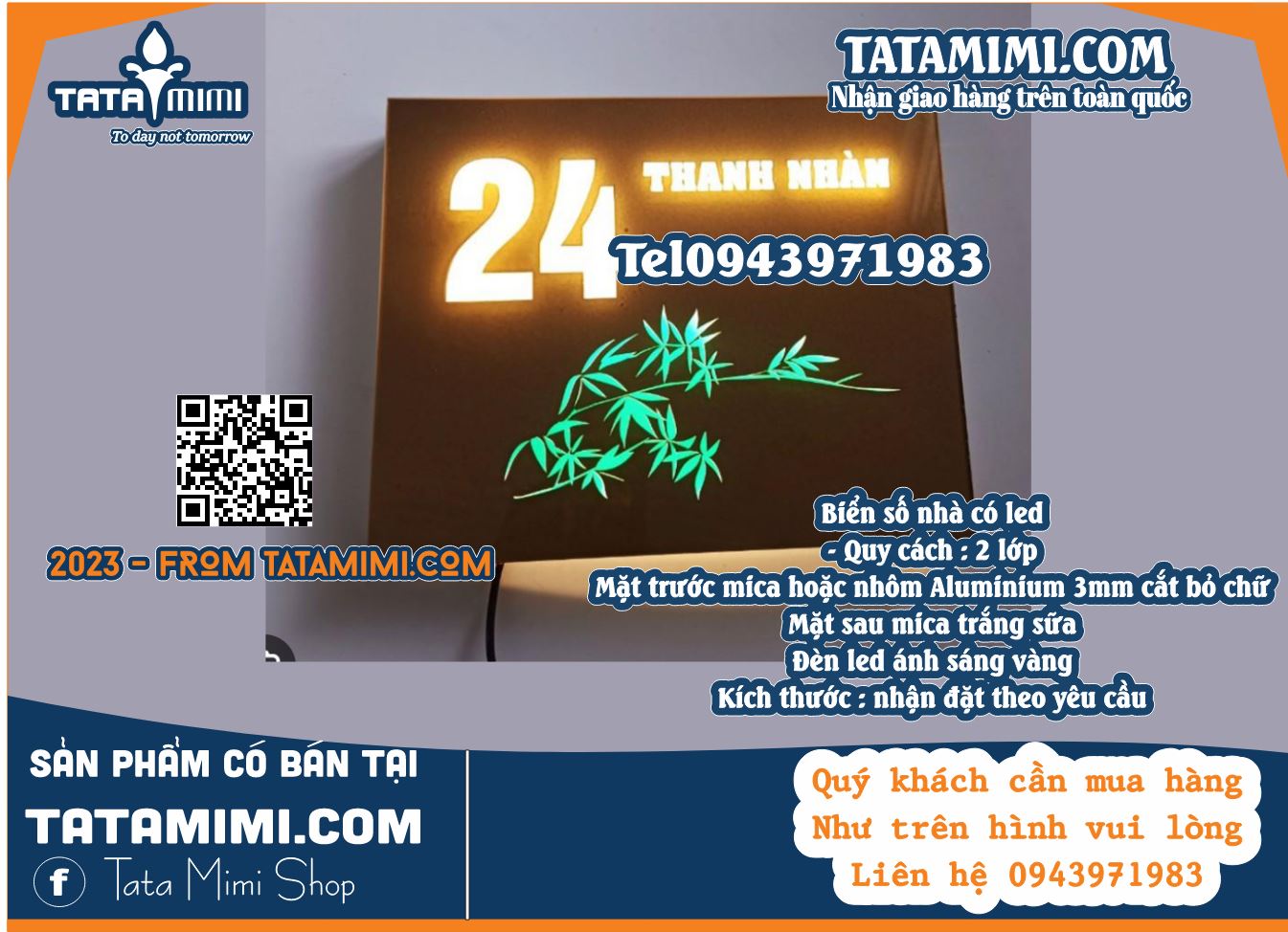 Biển logo chữ nổi được gắn tường