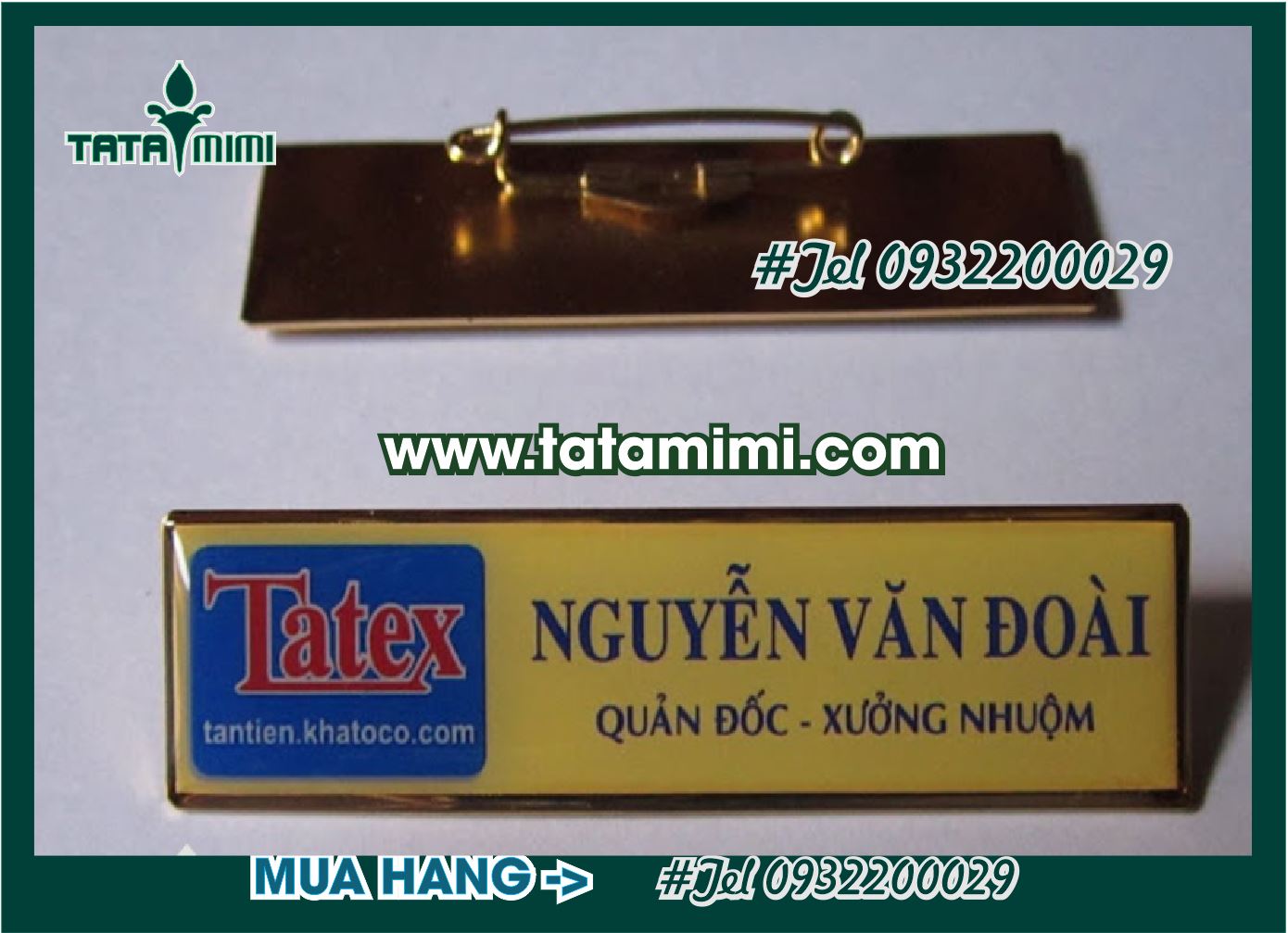 Nhận làm biển tên nhân viên Bền Đẹp, Chuyên Nghiệp, Giá Rẻ