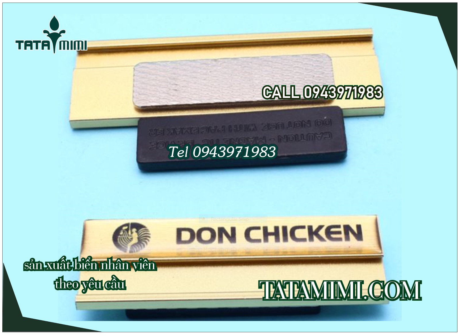 Thẻ tên nhân viên hít nam châm được công ty lớn lựa chọn