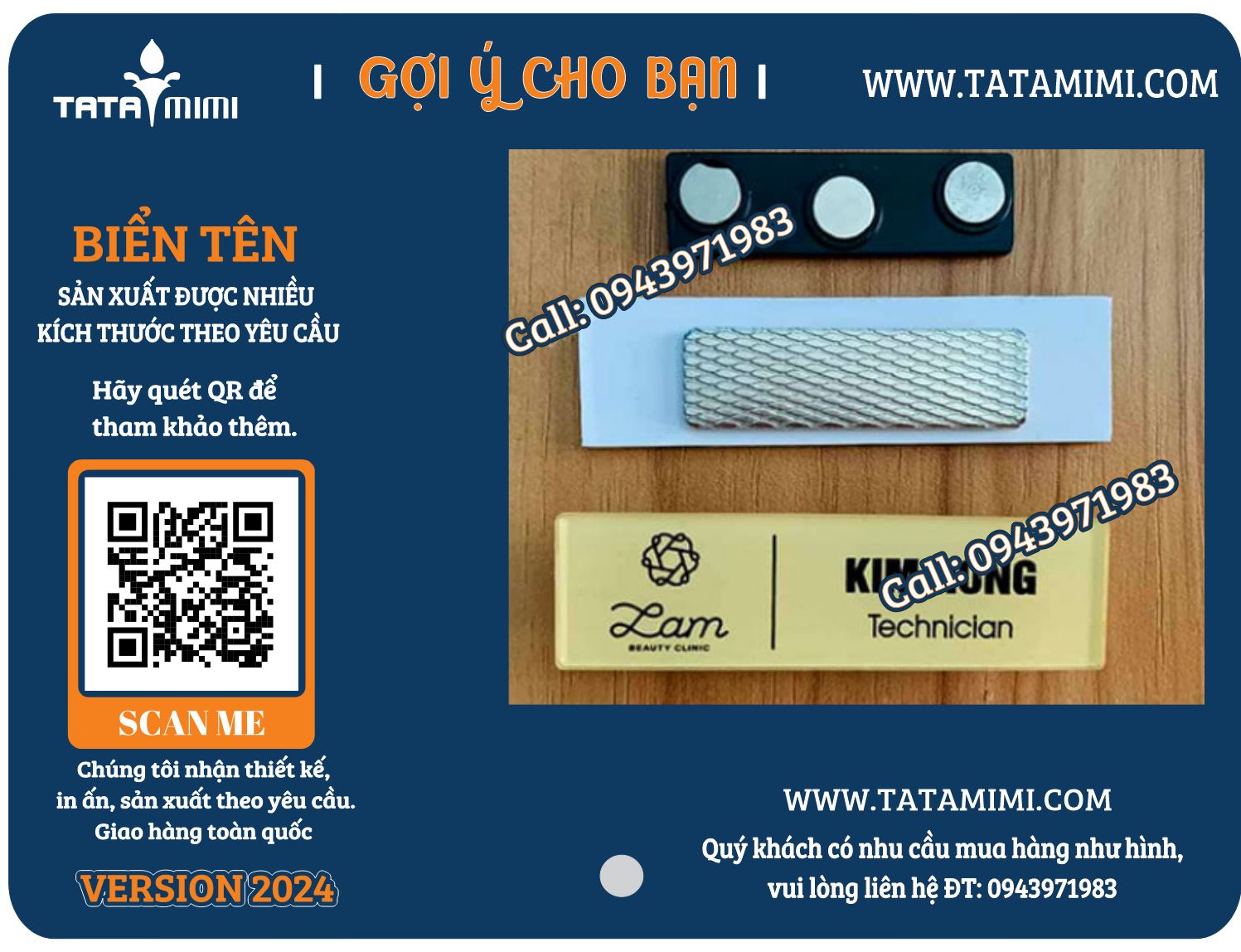 Biển tên nhân viên