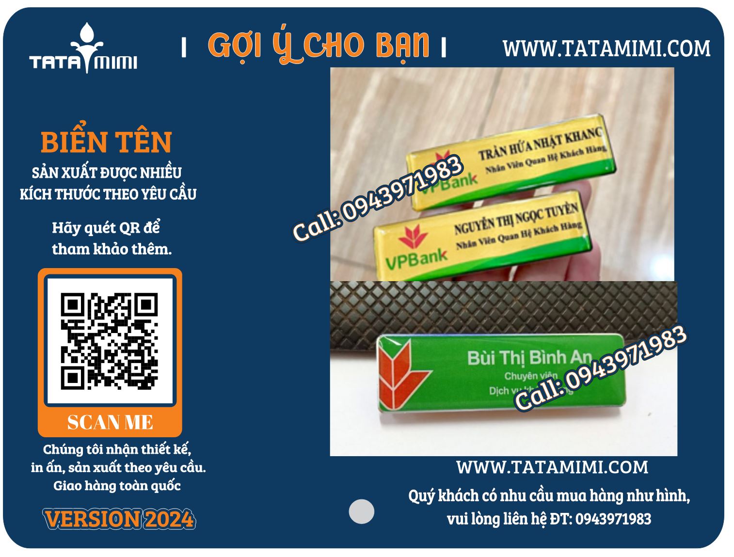 Bảng tên nhân viên làm tại Bình Dương – Chất lượng và uy tín hàng đầu