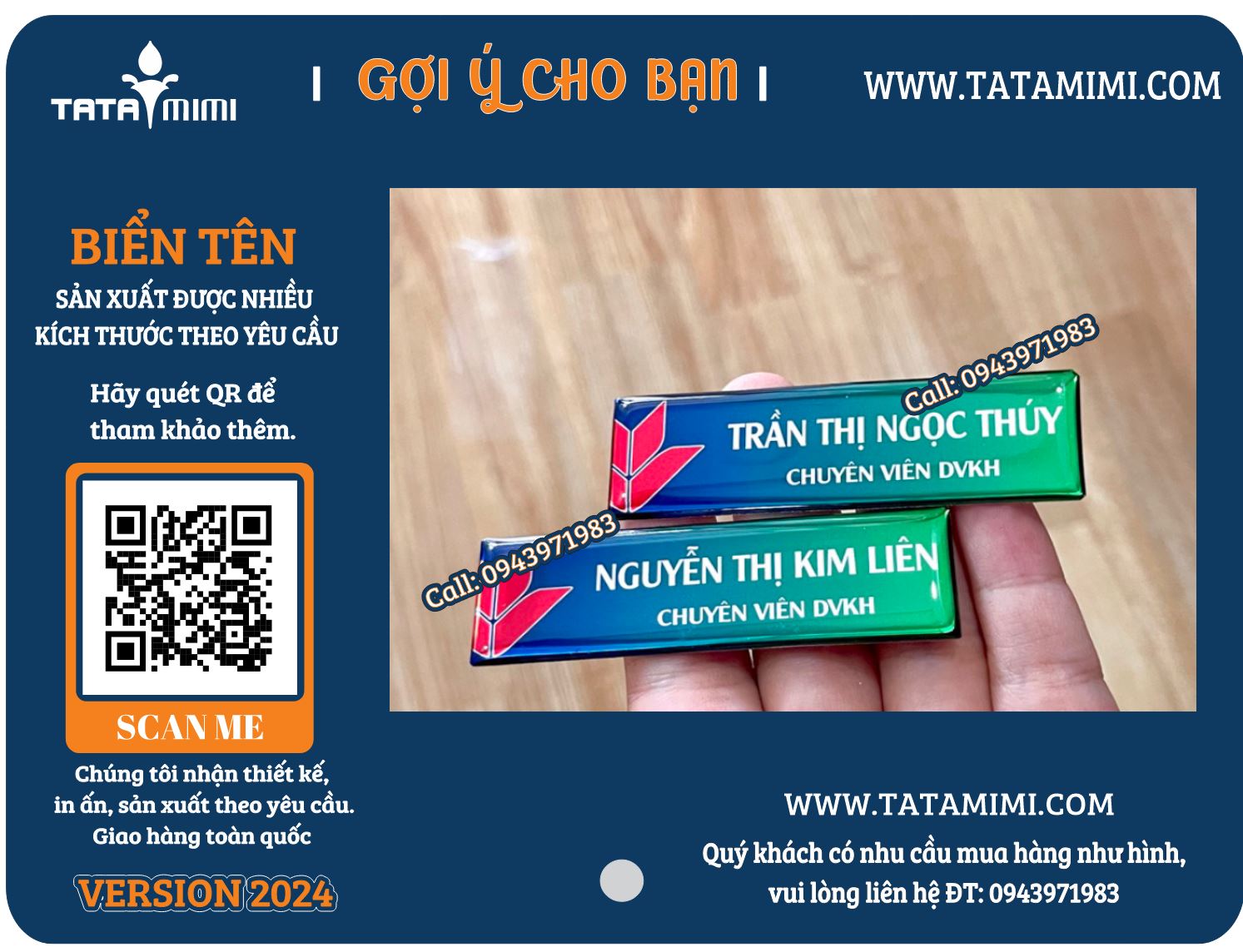Bảng tên nhân viên làm tại Bình Dương – Chất lượng và uy tín hàng đầu