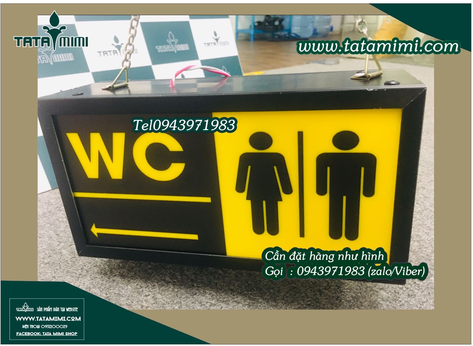 Hộp đèn thoát hiểm hoặc WC