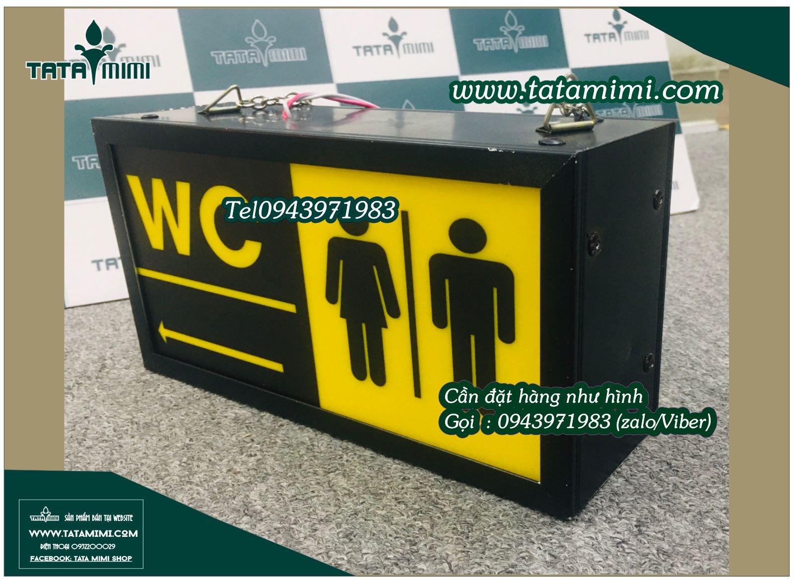 Hộp đèn thoát hiểm hoặc WC