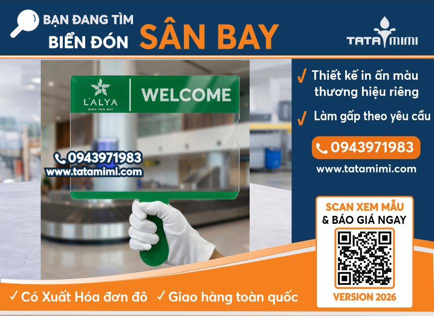 Sản xuất biển đón khách như thế nào? Quy trình từ thiết kế đến giao tận tay