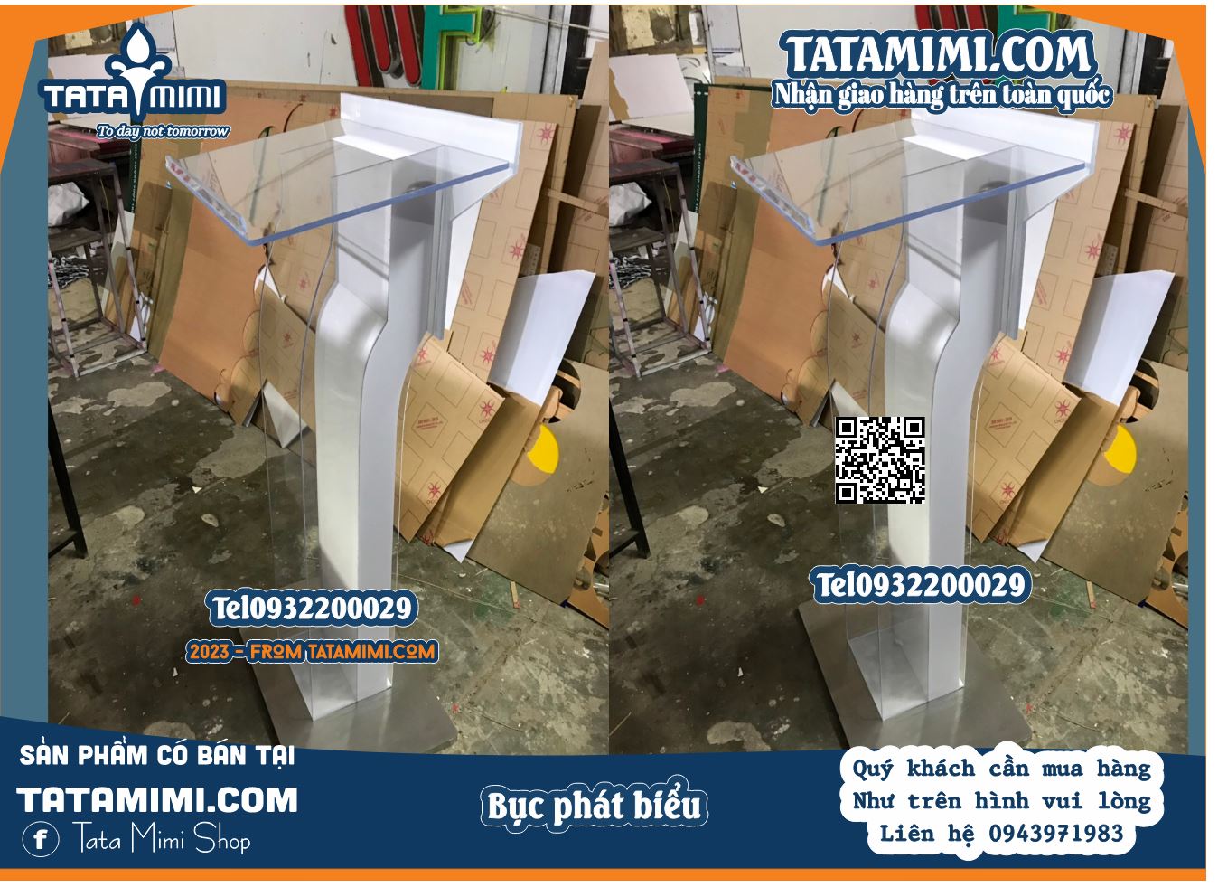 Bục phát biểu cong