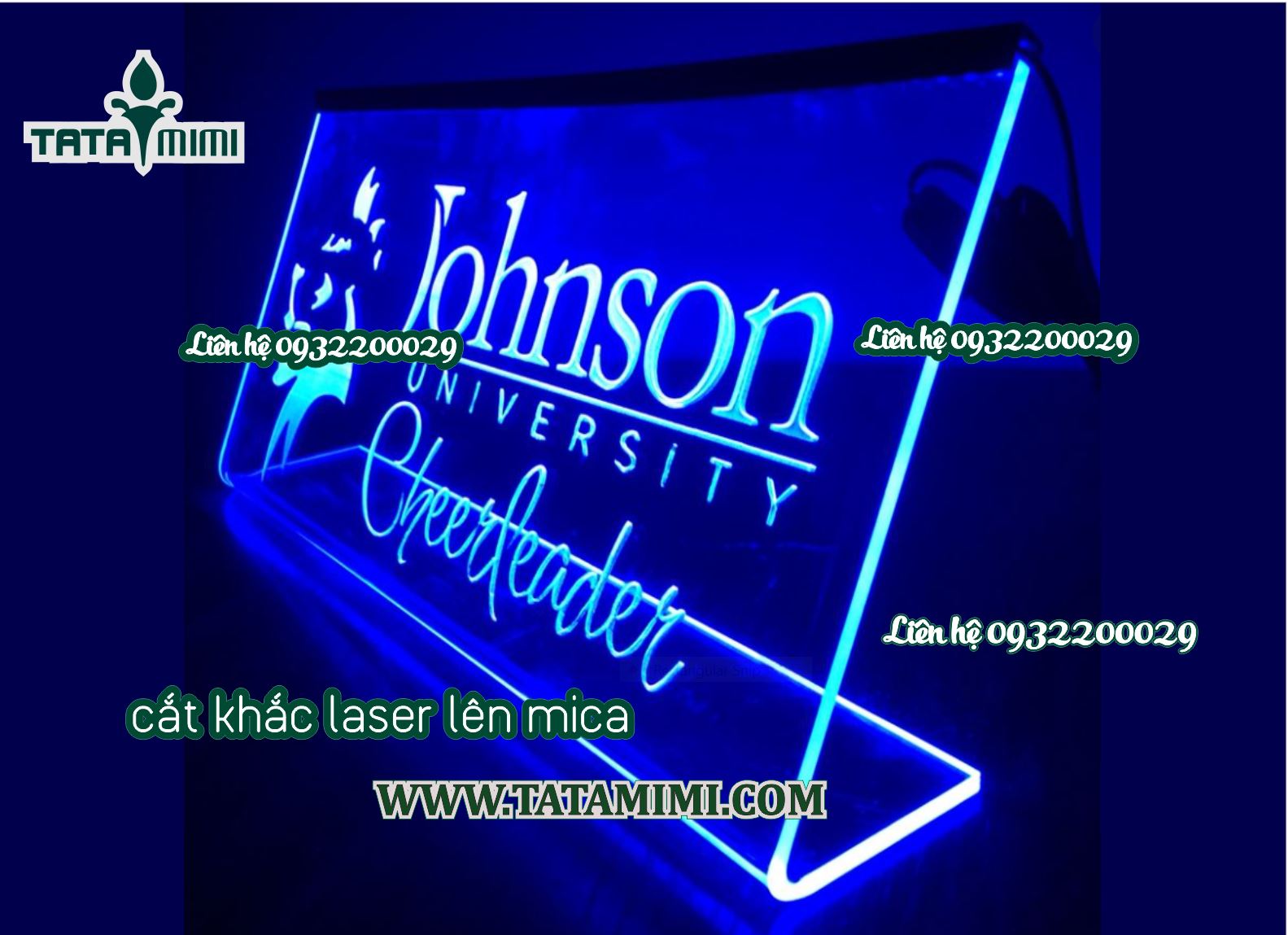 Cắt khắc laser trên mica