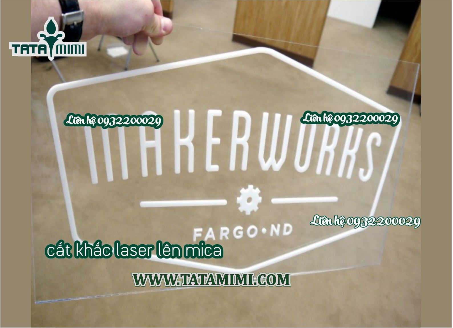 Máy laser cắt mica