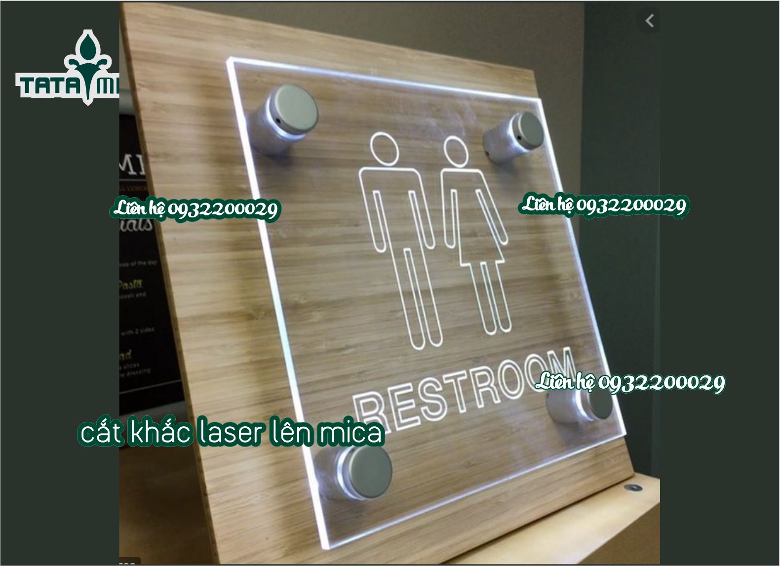 Cắt khắc laser trên mica