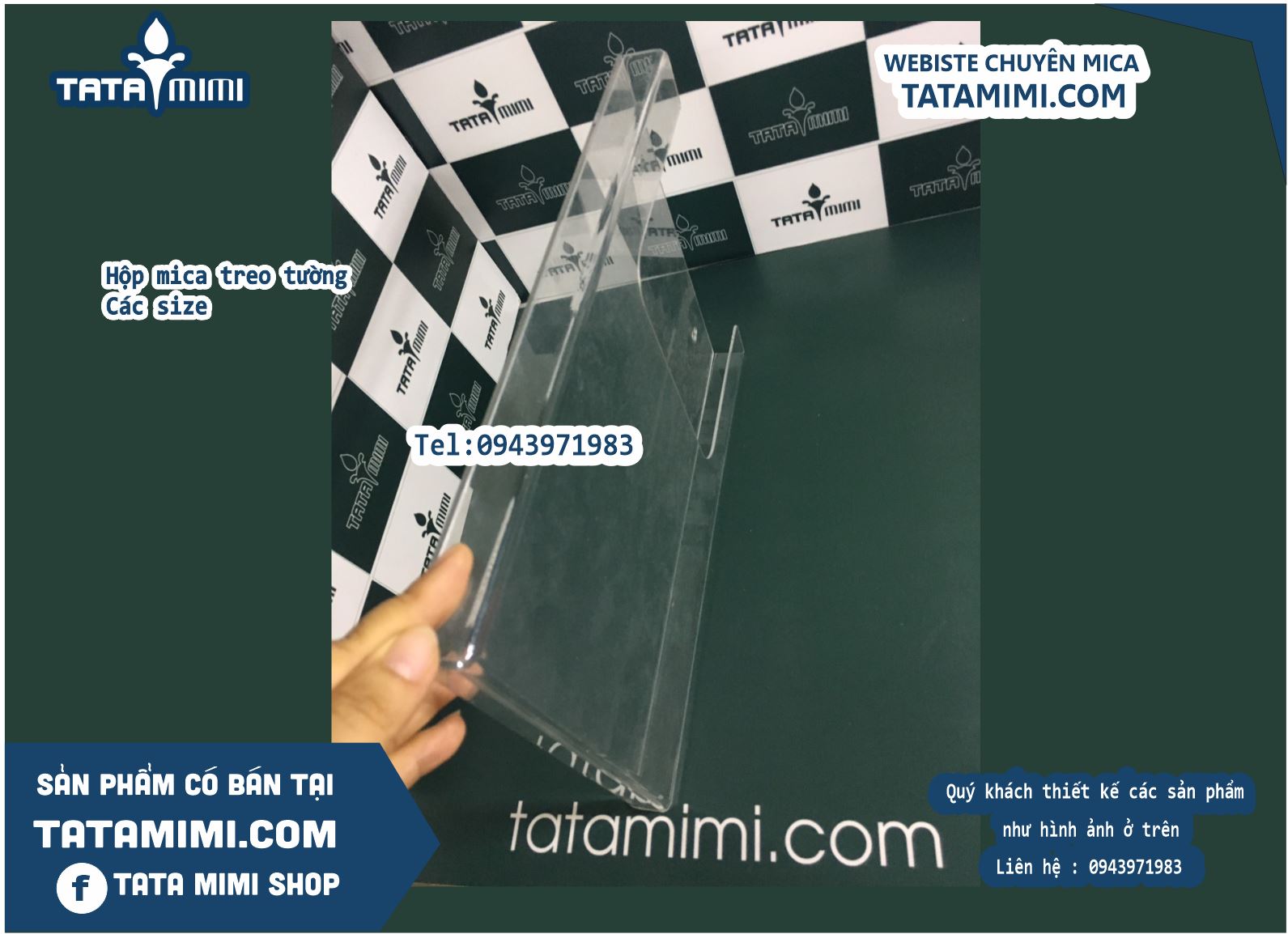 Khung mica treo tường A4