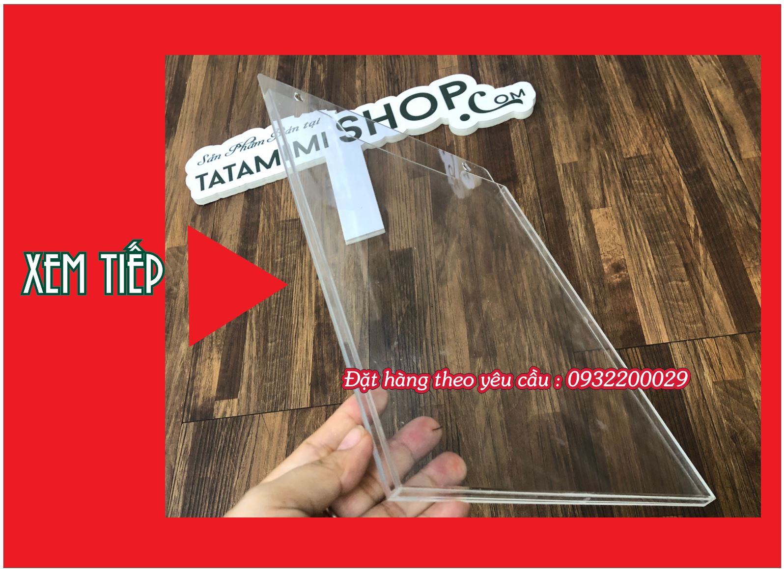 Kệ treo tường mica rộng nhất là bao nhiêu
